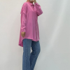 Askı Pembe Tensel Gömlek - Görsel 2