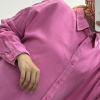 Askı Pembe Tensel Gömlek - Görsel 3